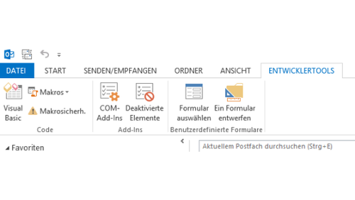 Eigene Formulare in Outlook erstellen (c) Thomas Joos