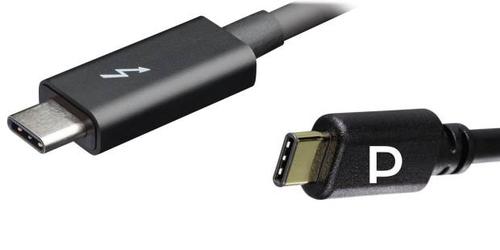 Thunderbolt (links) oder DisplayPort: USB C kennt auch Logos für zusätzliche Protokolle für die parallel Audio- und Videoübertragung. (c) pcwelt.de