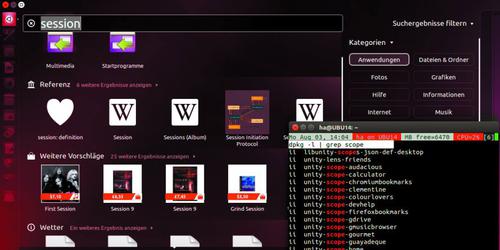 Alle Unity-Scopes vom Paketmanager anzeigen lassen, um Ubuntu-Dash abzuspecken. (c) Apfelböck