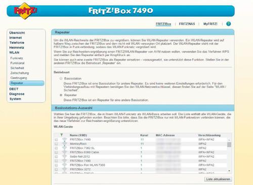 Eine ältere Fritzbox können Sie zusammen mit einem aktuellen Modell als Repeater einsetzen (c) tecchannel.de