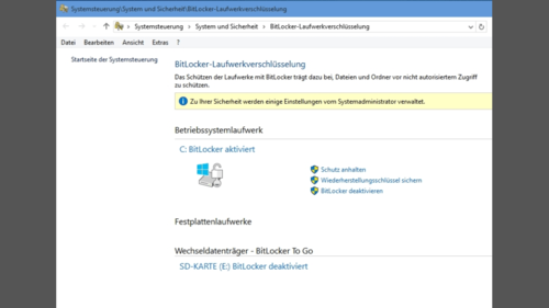 BitlLocker wird in Windows 10 erweitert und verbessert (c) Thomas Joos