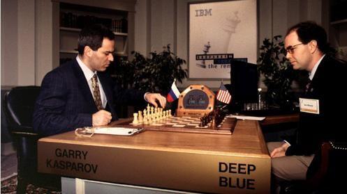 1997 bezwang erstmals ein Computer – IBMs Deep Blue – den amtierenden Schachweltmeister. (c) IBM