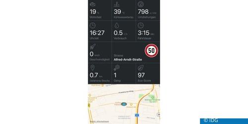 Drive Mode mit Karte. (c) IDG
