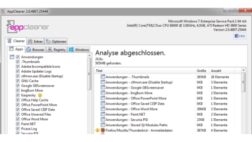 AppCleaner (c) computerwoche.de