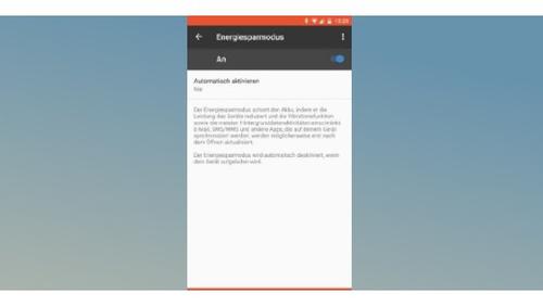 Der Energiesparmodus in Android 6 und 7 deaktiviert verschiedene Funktionen des Smartphones, um den Akku zu schonen. (c) pcwelt.de