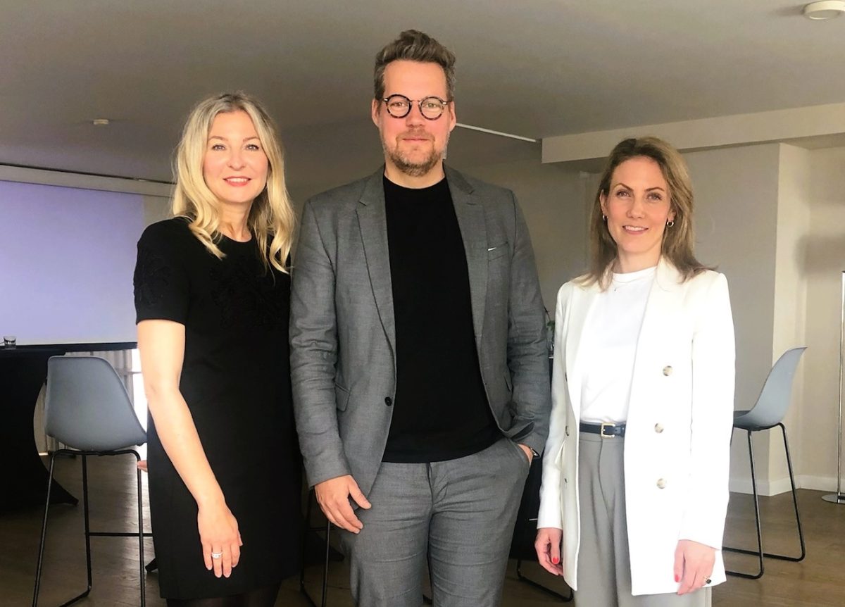 v.l.: Nina Koch, Director Customer Success, Central Europe bei Slack, David Hable und Katrin Lamberger, Co-Country Leads Salesforce Österreich. (c) Salesforce