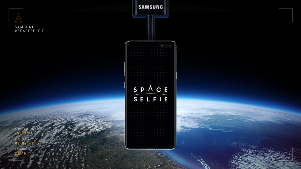 Samsung startet die Space-Selfie-Mission mit dem Galaxy S10 5G ab dem 23.10.