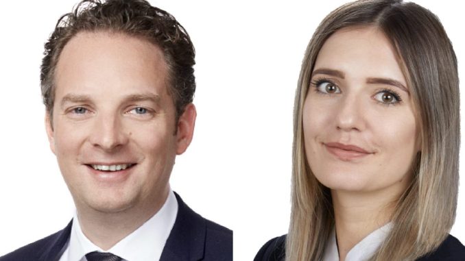 Mag. Andreas Schütz und Mag. Julia Allen sind Juristen der Kanzlei Taylor-Wessing. (c) Taylor-Wessing