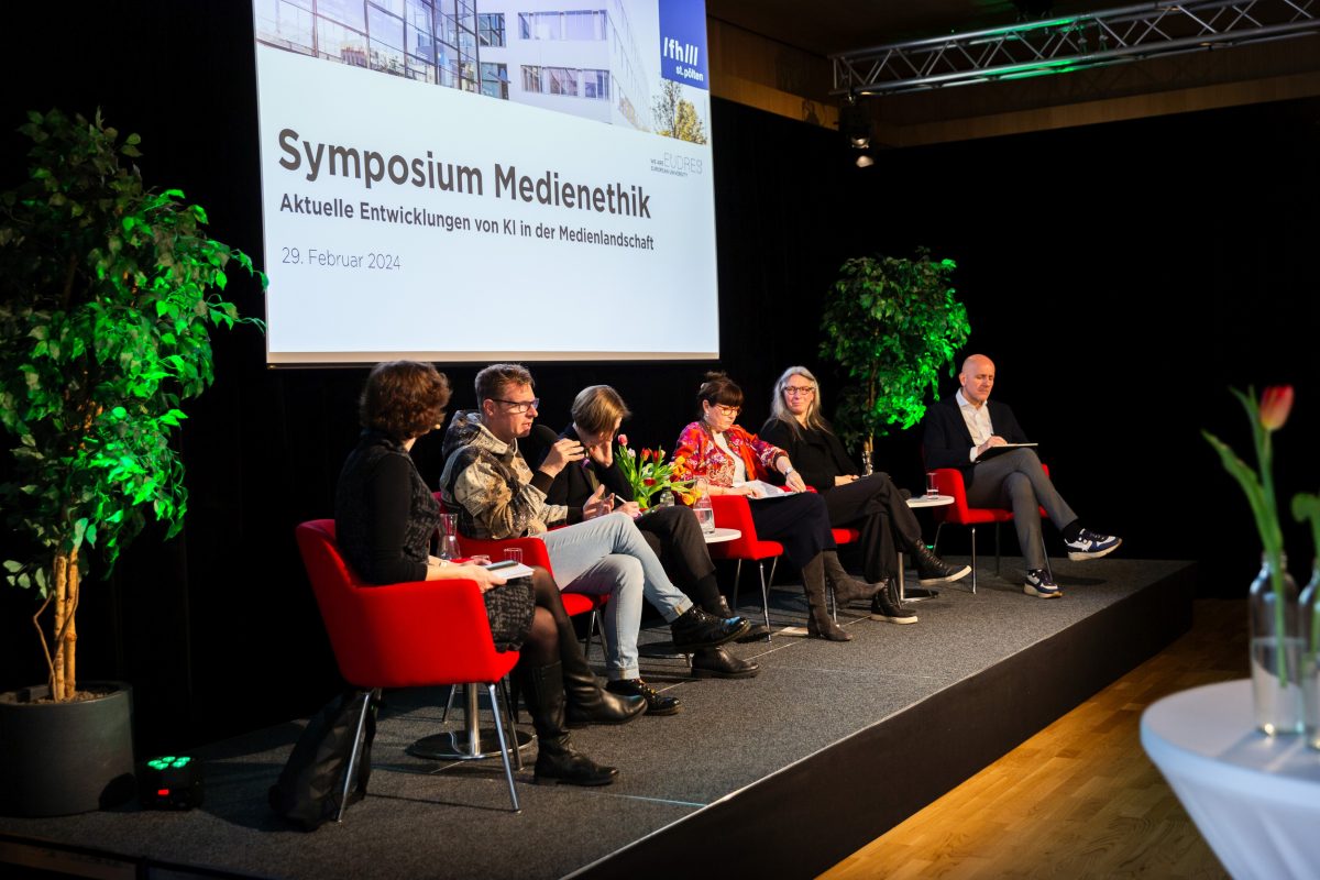 Symposium Medienethik 2024, Podiumsdiskussion (c) Max Peternell