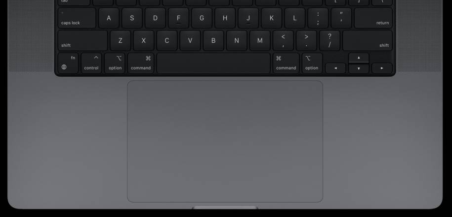 Trackpad des Macbook von oben