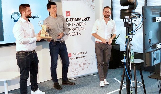 Daniel Poinstingl (CEO A-Commerce), Chen Cheng-Chieh (Senior Commercial Manager DACH bei Klarna) und Stephan Grad (CEO A-Commerce). (c) A-COMMERCE