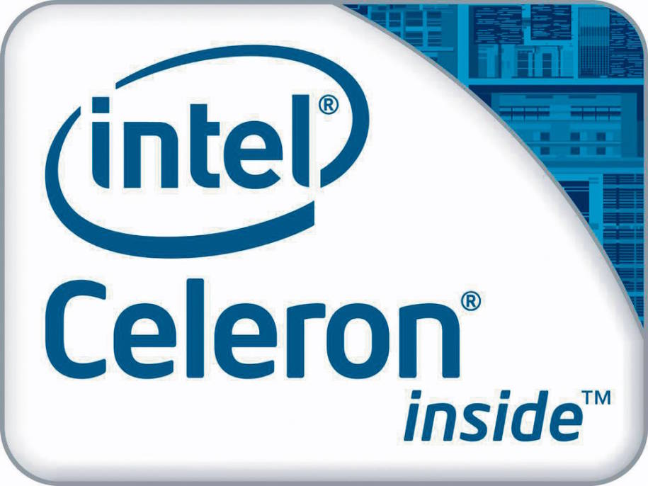 Bild des alten Intel "Celeron Inside" Stickers der den Prozessor im PC klar gestellt hat.