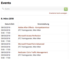 Rund 2.100 Seminare und Vorträge finden sich auf den Eventseiten (c) CW