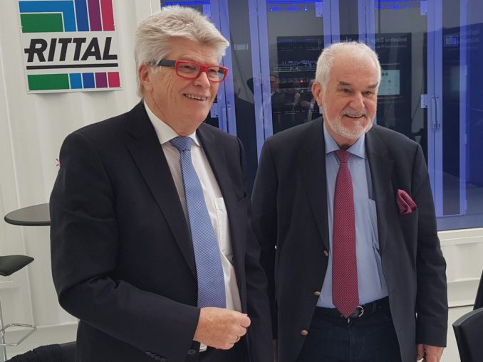 Prof. Friedhelm Loh und Jürgen Stulz: Rittal und Stulz kooperieren weltweit im Bereich passgenauer Rechenzentrums-Infrastrukturlösungen sowie Beratung und Service. (c) Rittal GmbH