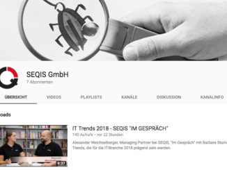 Videoblog von SEQIS: Anfang ist gemacht (c) YouTube